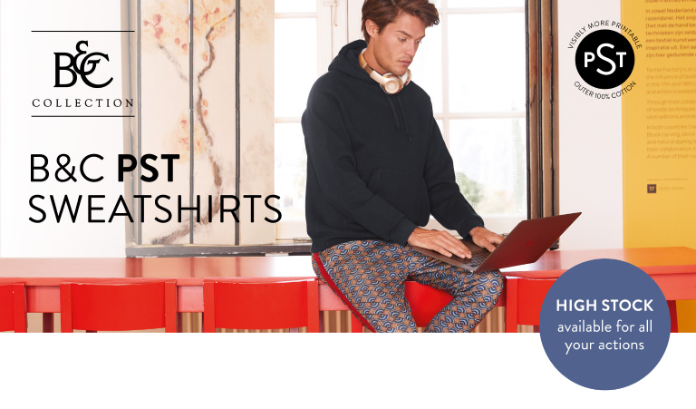 B&C PST Weatshirts - High Stock available